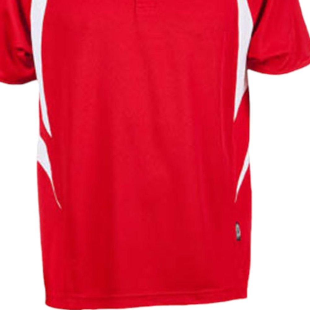 Aus Spirit Liberator Mens Polo (336) KoolDri Poly Casual Work Red/White BNWT - Picture 3 of 6